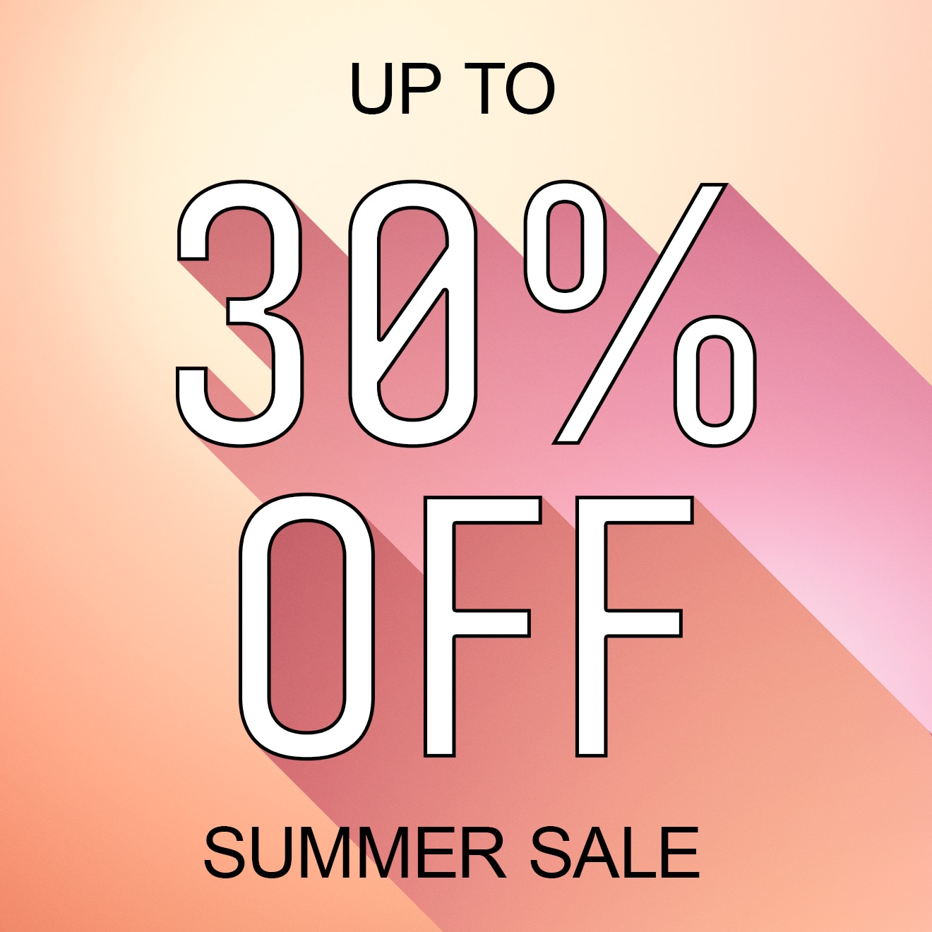 up to 30% off summer sale