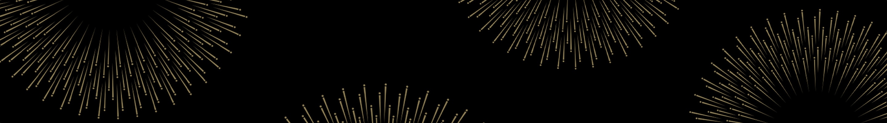 Gold deco pattern over a dark background